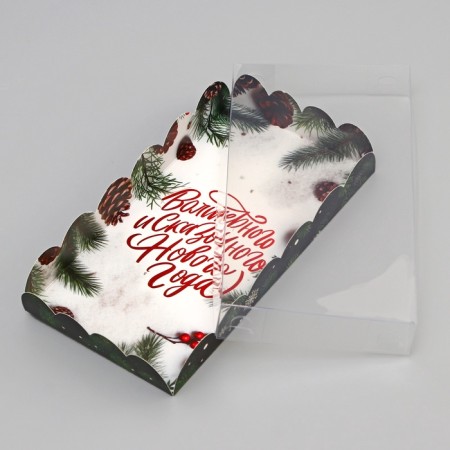 Bearbox, confectionery packaging, "Fairytale New Year!", 10.5 x 20 x 3 cm, New Year-3