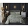A set with a blanket "Fernand", size 240x260 cm, 50x70 cm - 2 pcs, emerald color