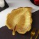 Fruit dish "Tropical leaf", 26 × 20.5 cm, gold color