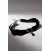 Choker "Alexandria" openwork, oval, black color in gold, 30 cm