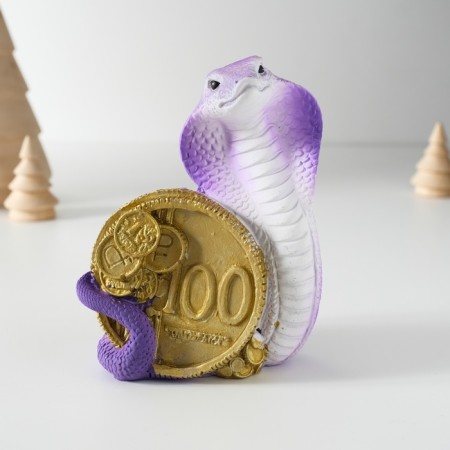 Piglite Polystone "Cobra with a coin" mix 8.5x6.5x10.5 cm-5
