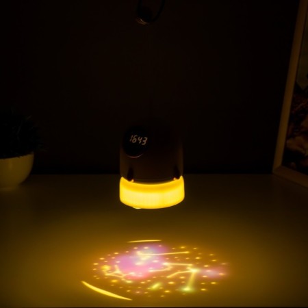 Night Projector "Rocket" LED 3W USB AKB White 9.5x9.5x11 cm Risalux-7