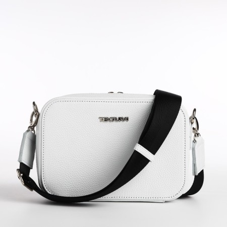 Women's bag over the shoulder Textura, small size, white color-3