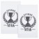 Kit. A set of 2 lins. Dolyana "Best Husband", 36x60 cm, 100% HL, 160g/m2