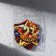 Magnet with add. element "February 23", 6 x 8 cm