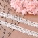 Knitted lace, 15 mm × 15 ± 1 m, fluid-white color