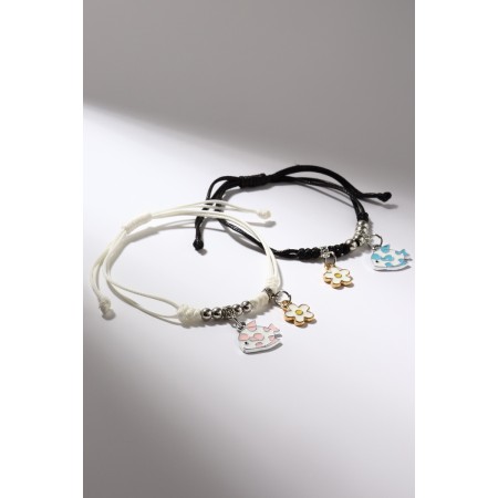 Bracelets "Demetrons" fish with daisies, colored, 7 cm-1