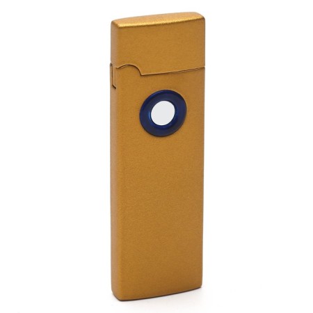 Electronic lighter in a gift box, USB, spiral, 2.5 x 8 cm, gold-1