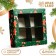 New Year. Box for 4 sweets, 12.6 x 12.6 x 3.5 "gingerbread", confectionery packaging