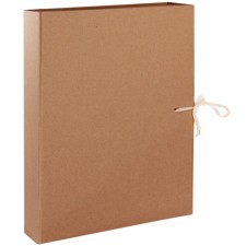 Archive box with ties, 70 mm, binding cardboard, calligrata, collapsible, without coating, MGK valve, up to 650 sheets