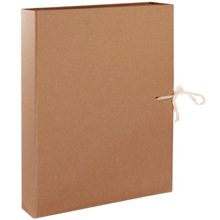 Archive box with ties, 70 mm, binding cardboard, calligrata, collapsible, without coating, MGK valve, up to 650 sheets