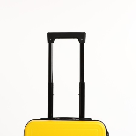Small suitcase 18 ", lightning department, 4 wheels, yellow color-4