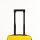 Small suitcase 18 ", lightning department, 4 wheels, yellow color