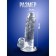 Falloimitator Oka-Khpoki, realist, on a suction cup, gel, 16 x 3 cm, transparent