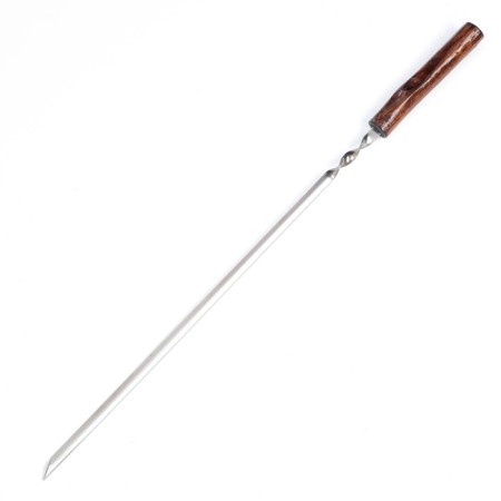Shampoo corner, with a wooden handle "eco" working part - 50 cm, 73 x 1.2 cm, steel - 2 mm,-1
