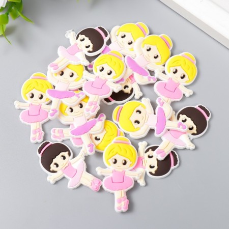 Decor for creativity Rubber "Ballerina" set of 15 pcs mix 4x2.5 cm-1