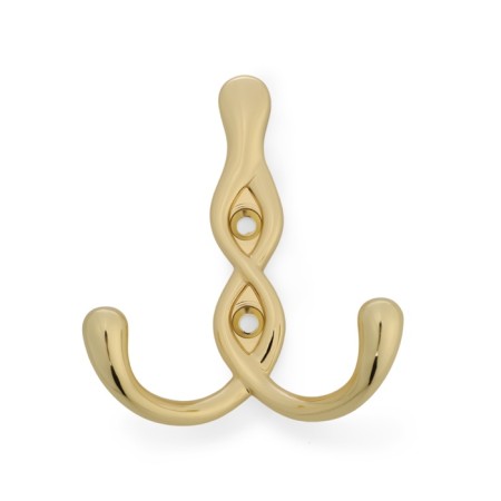 Furniture hook cappio pigtail, two -rod, color gold-2