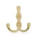 Furniture hook cappio pigtail, two -rod, color gold