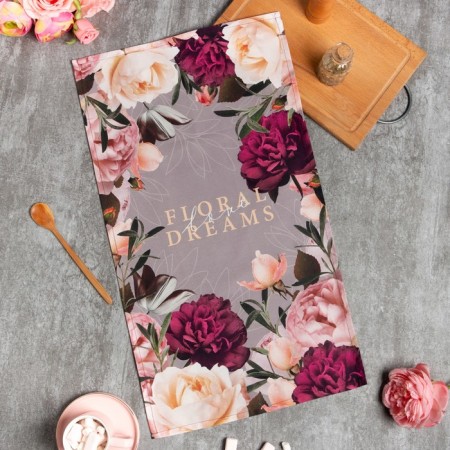 Ethel towel Floral Dreams 40x73 cm, 100% HL, sarzha 190 g/m2