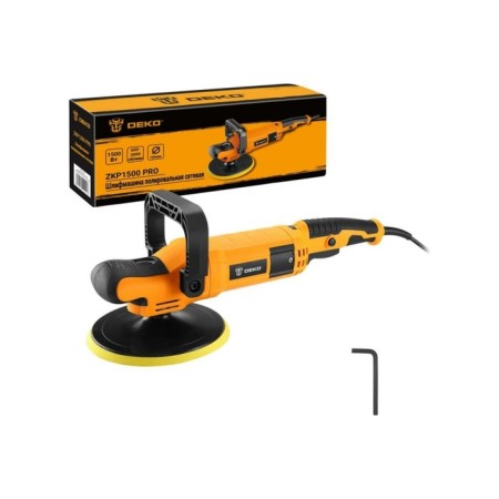 Grinding polishing DEKO ZKP1500 Pro, network, 180 mm, 1500 watts, smooth start-1