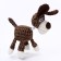 Soft toy for dogs "Funny Dvor", 27 x 8 cm, mix of flowers