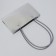 Bag for flowers silver, moisture -resistant, 22x11x14 cm