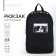 School textile “anime”, 46x30x10 cm, vertical pocket, black color