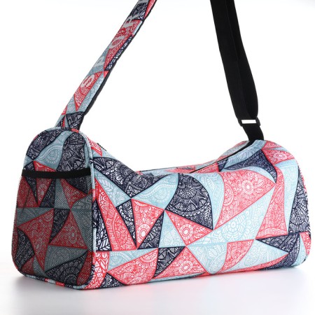 Sports bag, textura, average size, red color-3