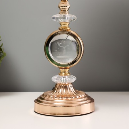 Board lamp with backlight "Rundy" E27 40W gold 24x24x41 cm-3