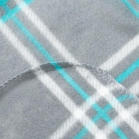 Scotland 098 Gray-turquoise blanket 140x200cm Flice 180g/m PE 100%-2
