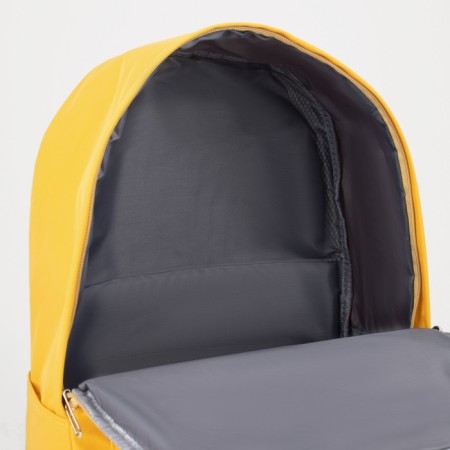 Youth backpack from lightning textiles, external pocket, handbag, yellow color-4