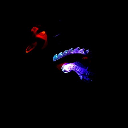 Dinosaur "Dragon", works on batteries, light and sound effects, red color-3