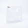 Cosmetic bag with zip-skating, milk/transparent color