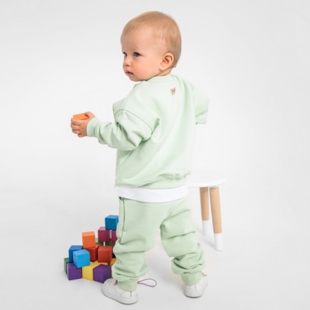 Штаны для малыша MINAKU: Basic Line BABY, цвет шалфей, рост 80-86-3