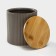 Ceramic can for bulk products "Smoke", 12 × 13 cm, color gray color
