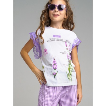 Футболка для девочки PlayToday, рост 134 см