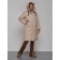Coat insulated winter female, size 44, beige color