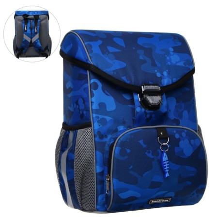 School satchel on the castle, 37 x 25 x 14 cm, Erich Krause Ergoline 15l, Sea Camo 51590