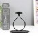 Summary Metal for 1 candle "bottle" d = 4 cm black 11x6x11.5 cm