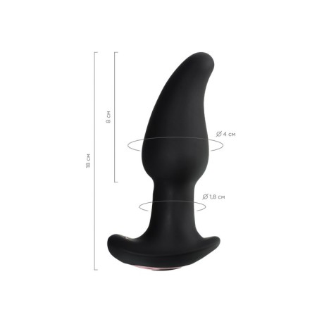 Anal sleeve Erotist Hurricane, silicone, black color, 14 cm-4