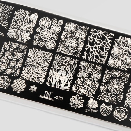 TNL Premium Amazing Flora Stamping Plave-1