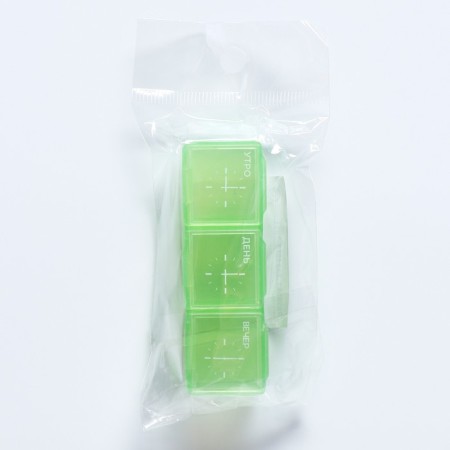 Tabertice "Time", 3 sections, green, 7.3 x 1.5 cm-3