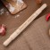 Big rolling rod with an engraving "stop eating", 49cm, d = 36 mm