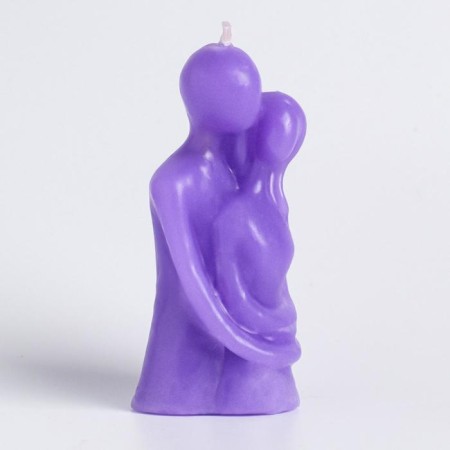Figure candle "Lovers", 12 cm, lavender-2