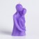 Figure candle "Lovers", 12 cm, lavender