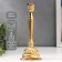 Summary Metal for 1 candle "Pattern" gold 25x10x10 cm