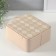 Casket to the leatherette for jewelry "Cell" Milk 20x22.5x9.5 cm