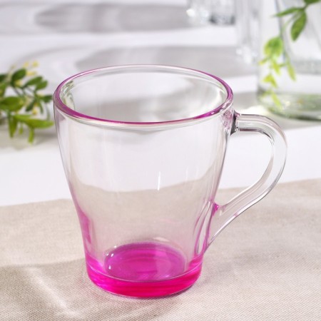 Glass Glass "Jam", 250 ml, red color