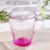 Glass Glass "Jam", 250 ml, red color
