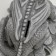 Piggy bank "Dragon on money" Gray stone, 18cm